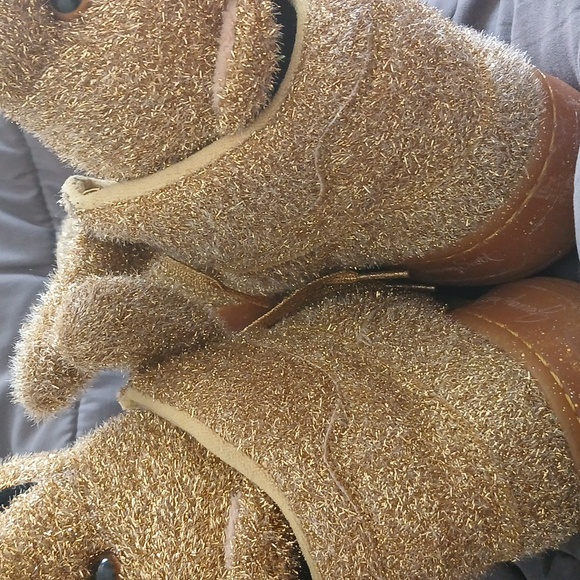 Adidas Jeremy Scott Gold Teddy Bear Sneakers - Picture 3 of 8